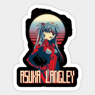 langley asuka Sticker